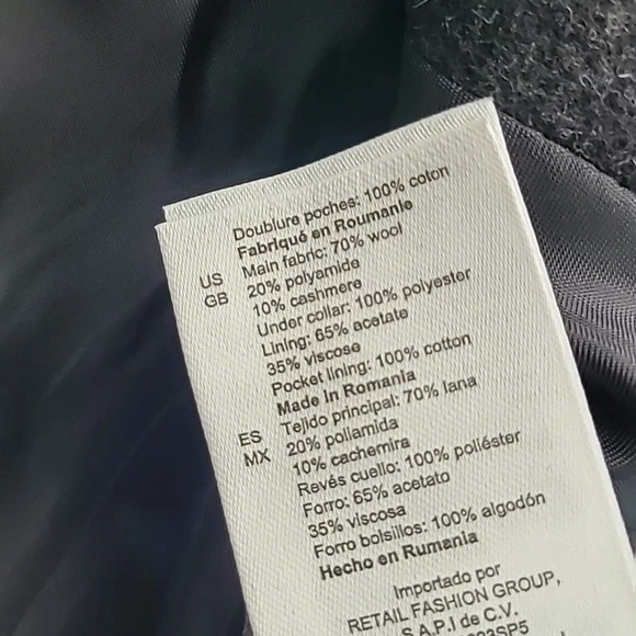 Sandro Broadcloth Wool Cashmere Blend Coat Size XS - Picture 15 of 15